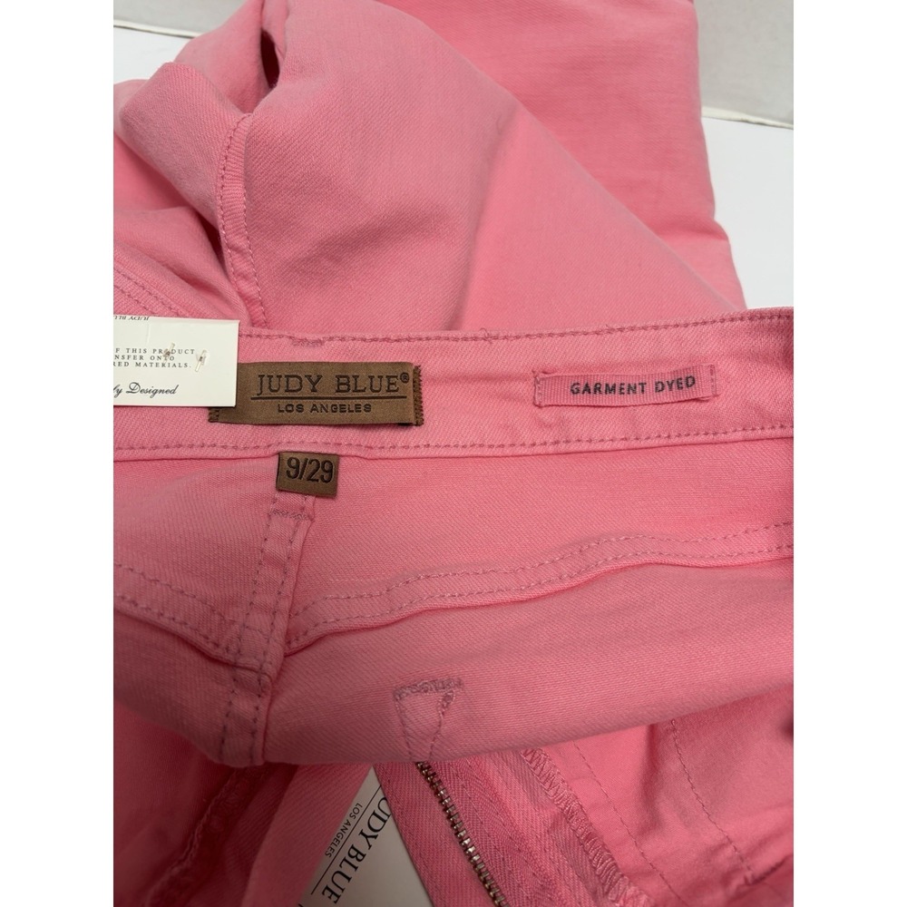 Judy Blue NWT Hi-Rise Control Top Pink Wide Leg Crop Jean Size 9/29 Style #88822 - Picture 3 of 7